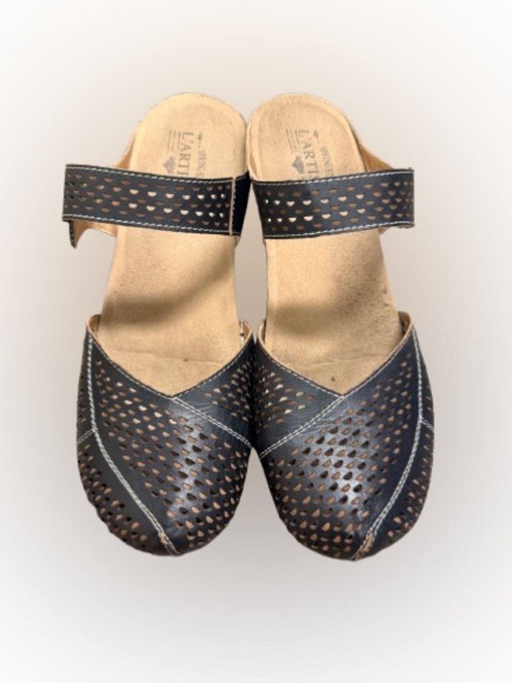 L’Artiste by Spring Step Spoorti-B Sandals EU 41 US 9.5-10 Black Leather